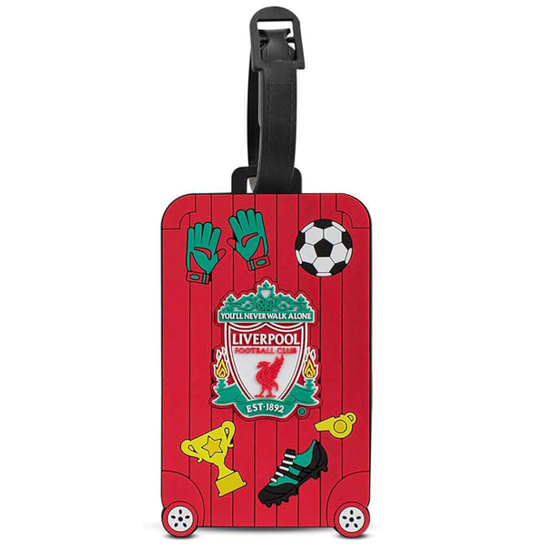Liverpool FC Luggage Tag LKT Sport Bright, colourful and highly detailed PVC luggage tagFeaturing a full colour Liverpool crest and fun icon diesgnWith a removable details insertOfficial licensed productApprox 11cm x 7cm Luggage Tags