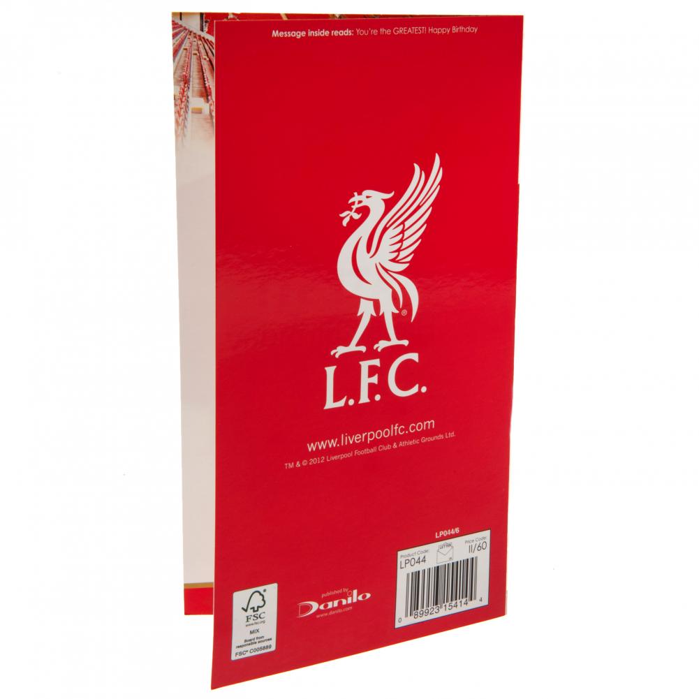 Liverpool FC No. 1 Dad Birthday Card LKT Sport Football>Premier League>Liverpool FC Greeting Cards