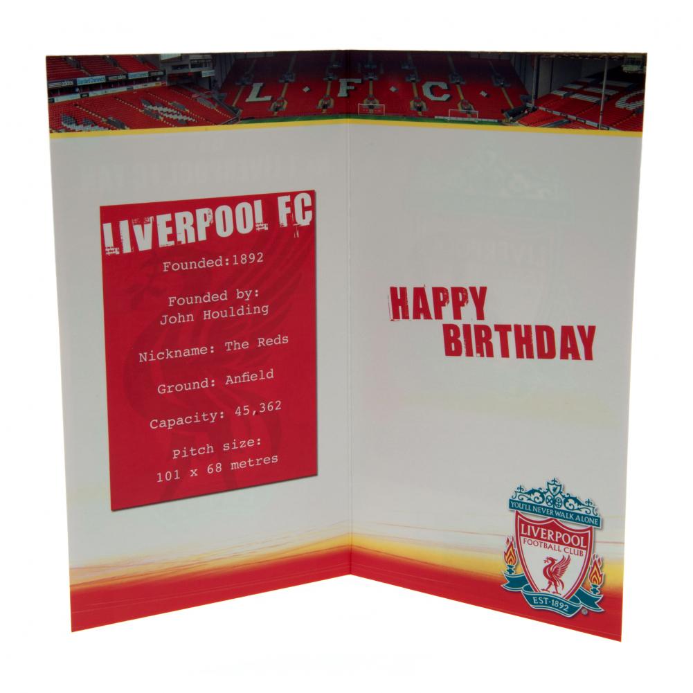 Liverpool FC No. 1 Fan Birthday Card LKT Sport Football>Premier League>Liverpool FC Greeting Cards