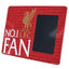 Liverpool FC No1 Fan Picture Frame Sign LKT Sport Sturdy metal photo frame sign featuring the Liverbird LFC crest and No.1 FAN in bold text on the bottom leftIncludes the text 'You'll Never Walk Alone LFC' as a repeat pattern in the backgroundThe portrait