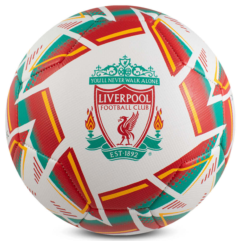 Liverpool FC Nova Premium Football LKT Sport Red and white textured premium 26 panel footballFeaturing a full colour Liverpool crest on a Nova design ballSuitable for 14 yrs and olderOfficial licensed productSize 5 footballApprox 69cm in circumference Soc