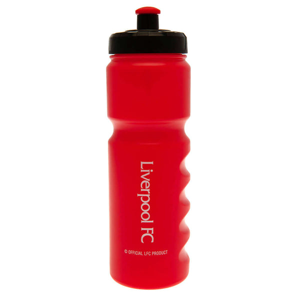 Liverpool FC Plastic Drinks Bottle LKT Sport Easy grip lightweight drinks bottleRed stripe design bottle with the Liverbird crest in whiteFeatures 'YNWA' text in whiteWith a screw top lid and push-pull drinking spoutOfficial licensed productApprox 750ml (