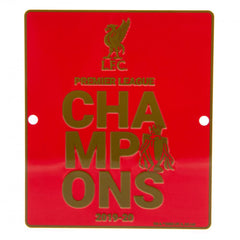 Liverpool FC Premier League Champions Window Sign LKT Sport Football>Premier League>Liverpool FC Novelty Signs
