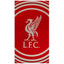Liverpool FC Pulse Towel LKT Sport Large soft to touch 100% cotton velour beach towel Features a pulse design with a central large crest Official licensed product Approx 140cm x 70cm (55in x 28in) In a display packet Beach Towels