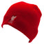 Liverpool FC Red Beanie LKT Sport Red dome style knitted hat Features a Liverpool FC embroidered crest Official licensed product One size fits all With a swing tag Beanies