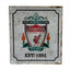 Liverpool FC Retro Logo Sign LKT Sport Vintage look design stamped metal wall sign Featuring a full colour retro Liverpool crest and club established date Ready to hang on the wall with four small holes for fixing Official licensed product Approx 23cm x 2
