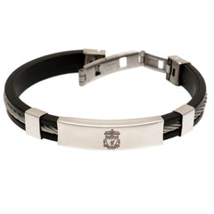 Liverpool FC Silver Inlay Silicone Bracelet LKT Sport Football>Premier League>Liverpool FC Bracelets