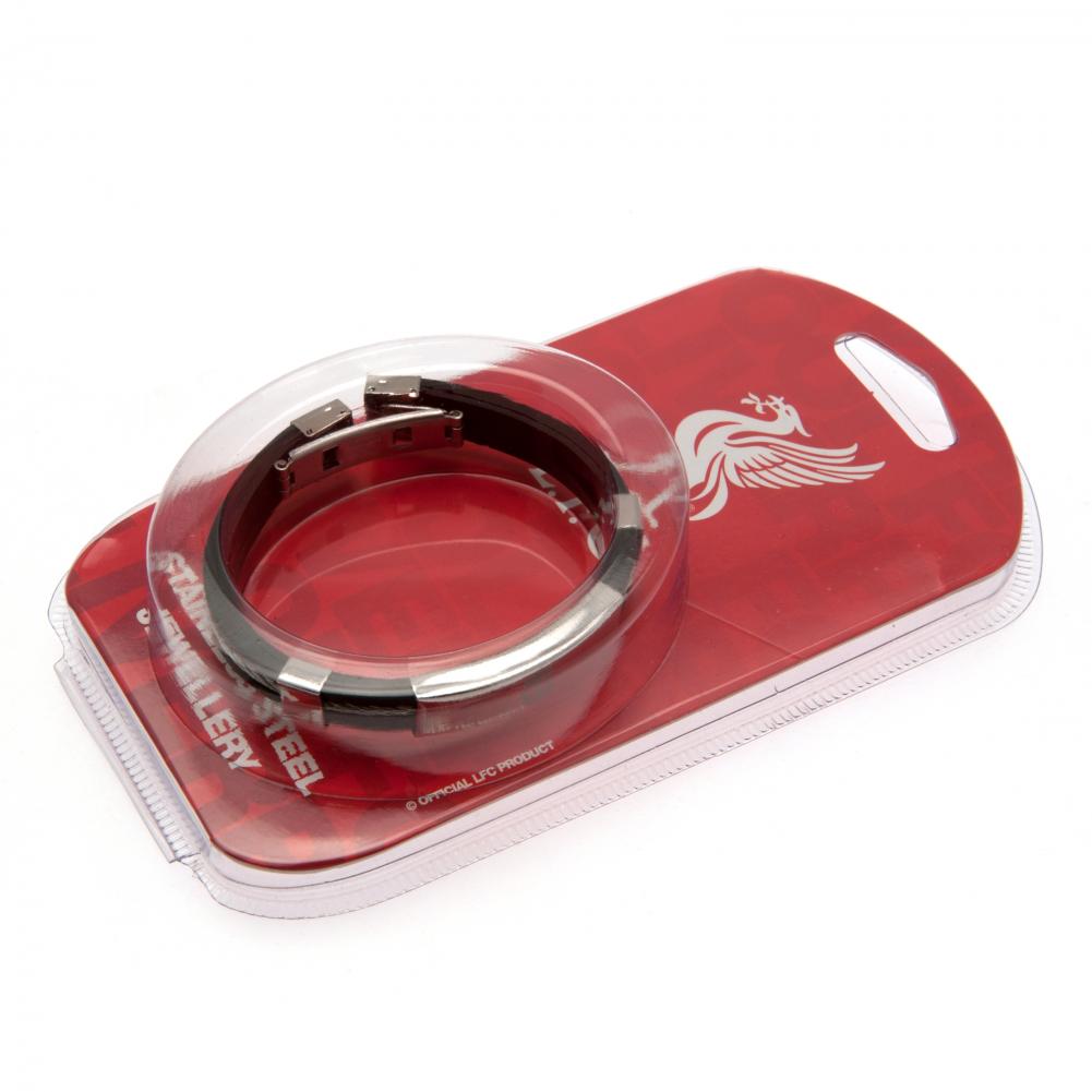Liverpool FC Silver Inlay Silicone Bracelet LKT Sport Football>Premier League>Liverpool FC Bracelets