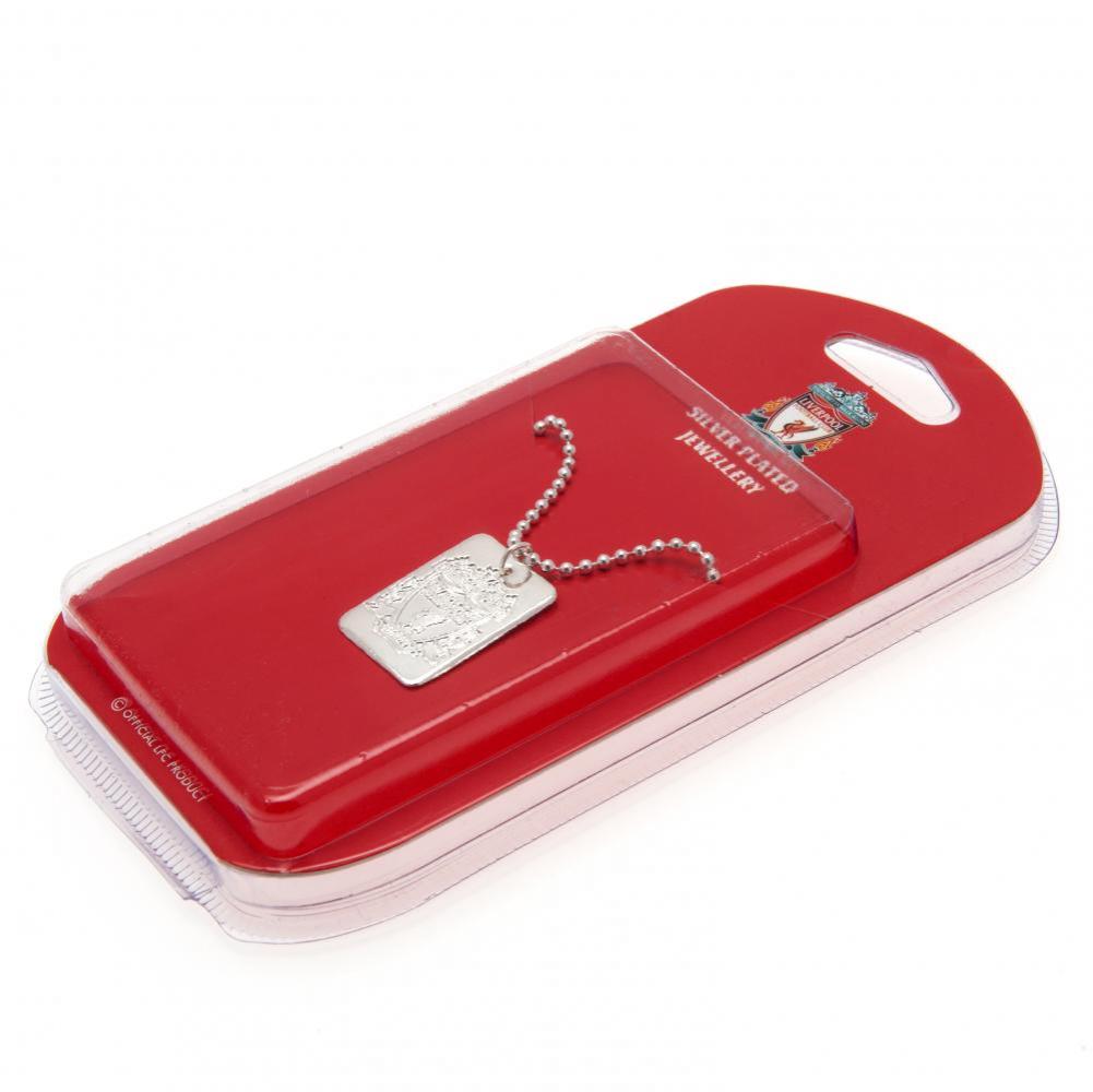 Liverpool FC Silver Plated Dog Tag & Chain LKT Sport Football>Premier League>Liverpool FC Necklaces