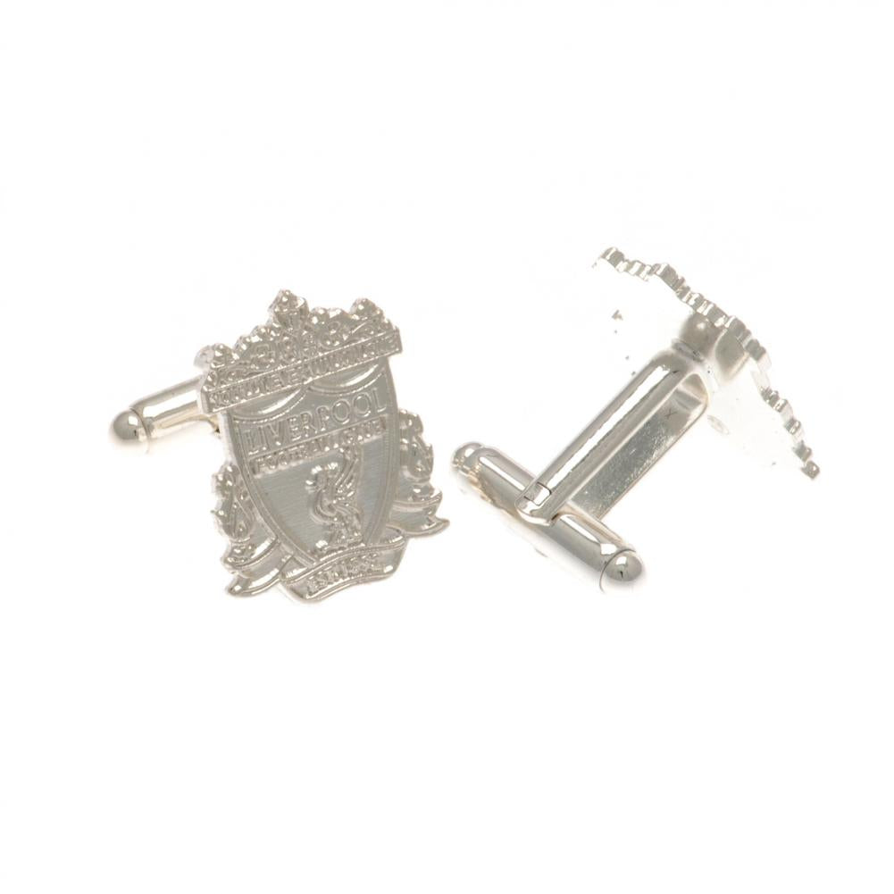 Liverpool FC Silver Plated Formed Crest Cufflinks LKT Sport Football>Premier League>Liverpool FC Cufflinks