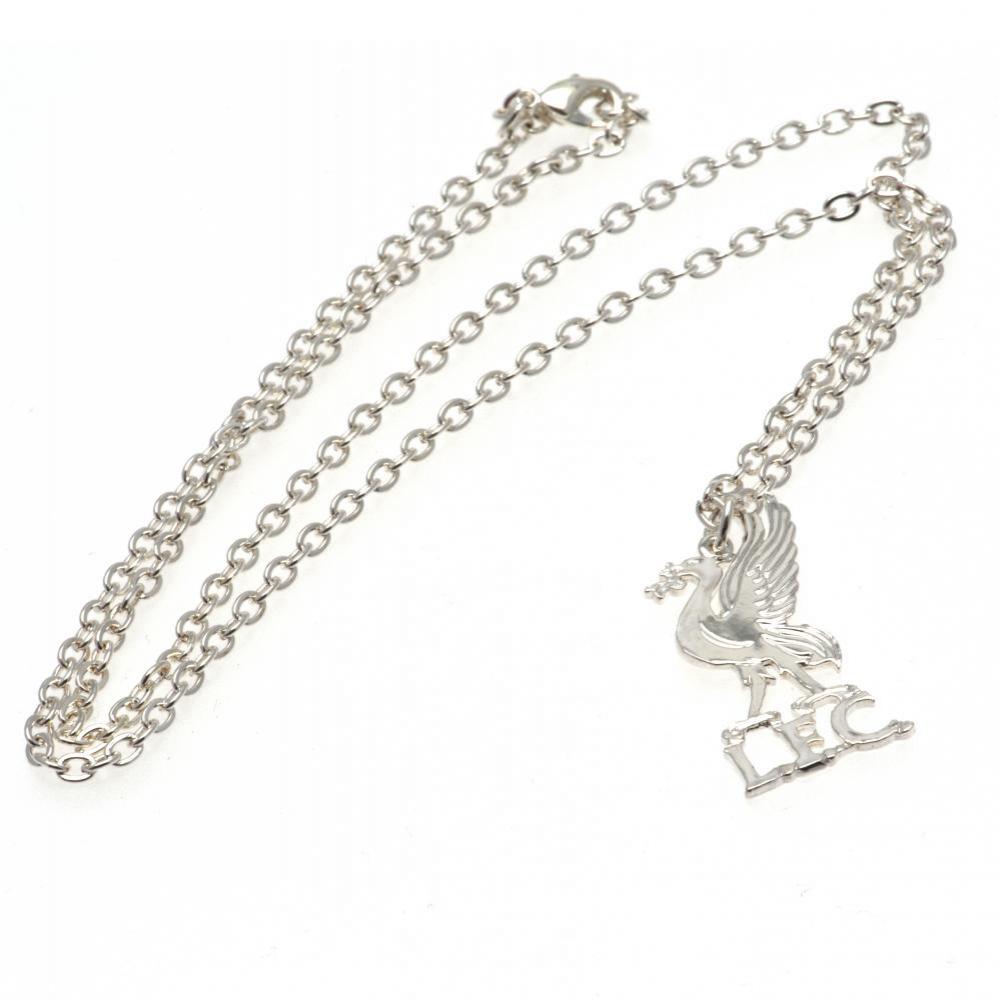 Liverpool FC Silver Plated Pendant & Chain LB LKT Sport Silver plated pendant and necklace Featuring a Liverbird crest pendant on a chain necklace With a lobster clasp Official licensed product Necklace approx 50cm (20 inches) Pendant approx 25mm x 15mm I