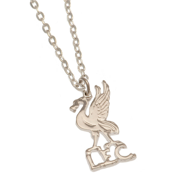 Liverpool FC Silver Plated Pendant & Chain LB LKT Sport Silver plated pendant and necklace Featuring a Liverbird crest pendant on a chain necklace With a lobster clasp Official licensed product Necklace approx 50cm (20 inches) Pendant approx 25mm x 15mm I
