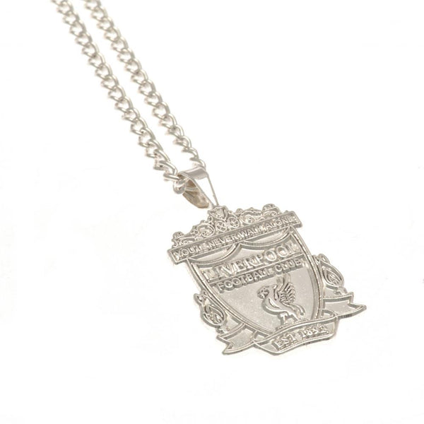Liverpool FC Silver Plated Pendant & Chain XL LKT Sport Silver plated pendant and necklace Featuring a large Liverpool crest pendant on a chain necklace With a lobster clasp Official licensed product Necklace approx 50cm (20 inches) Pendant approx 30mm x