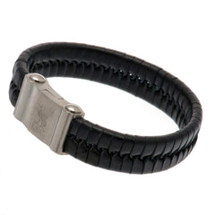 Liverpool FC Single Plait Leather Bracelet LKT Sport Football>Premier League>Liverpool FC Bracelets