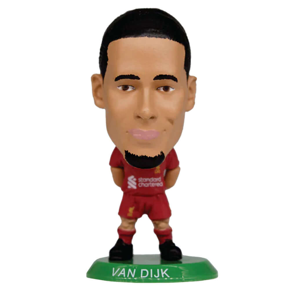 Liverpool FC SoccerStarz 2025 Van Dijk LKT Sport Virgil van Dijk Soccerstarz collectable figureFeatures season 2024-25 Liverpool home kitStands 5cm tall on a green baseOfficial licensed productApprox 5cm x 2.5cm x 2.5cm Figurines Main image