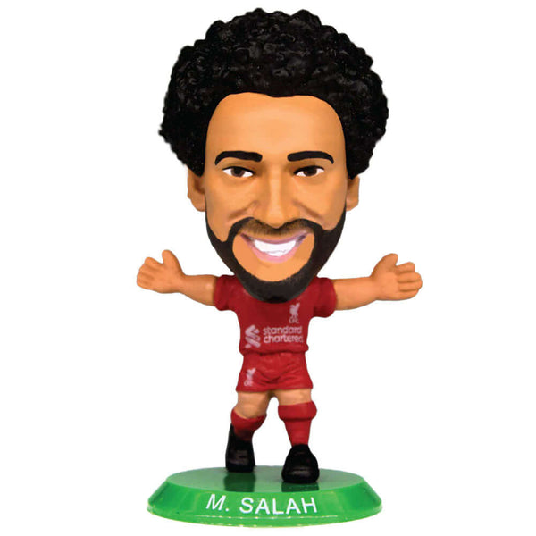 Liverpool FC SoccerStarz 2026 Salah LKT Sport Mohamed Salah Soccerstarz collectable figureFeatures season 2025-26 Liverpool home kitStands 5cm tall on a green baseOfficial licensed productApprox 5cm x 2.5cm x 2.5cm Action Figures