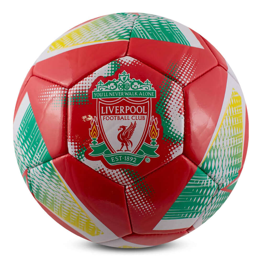 Liverpool FC Spiral Size 3 Football LKT Sport Spiral design PVC 32 panel footballFeaturing a full colour Liverpool crestSuitable for 6 to 9 yrs oldOfficial licensed productSize 3 footballApprox 63cm in circumference Soccer Balls Imagen principal del producto