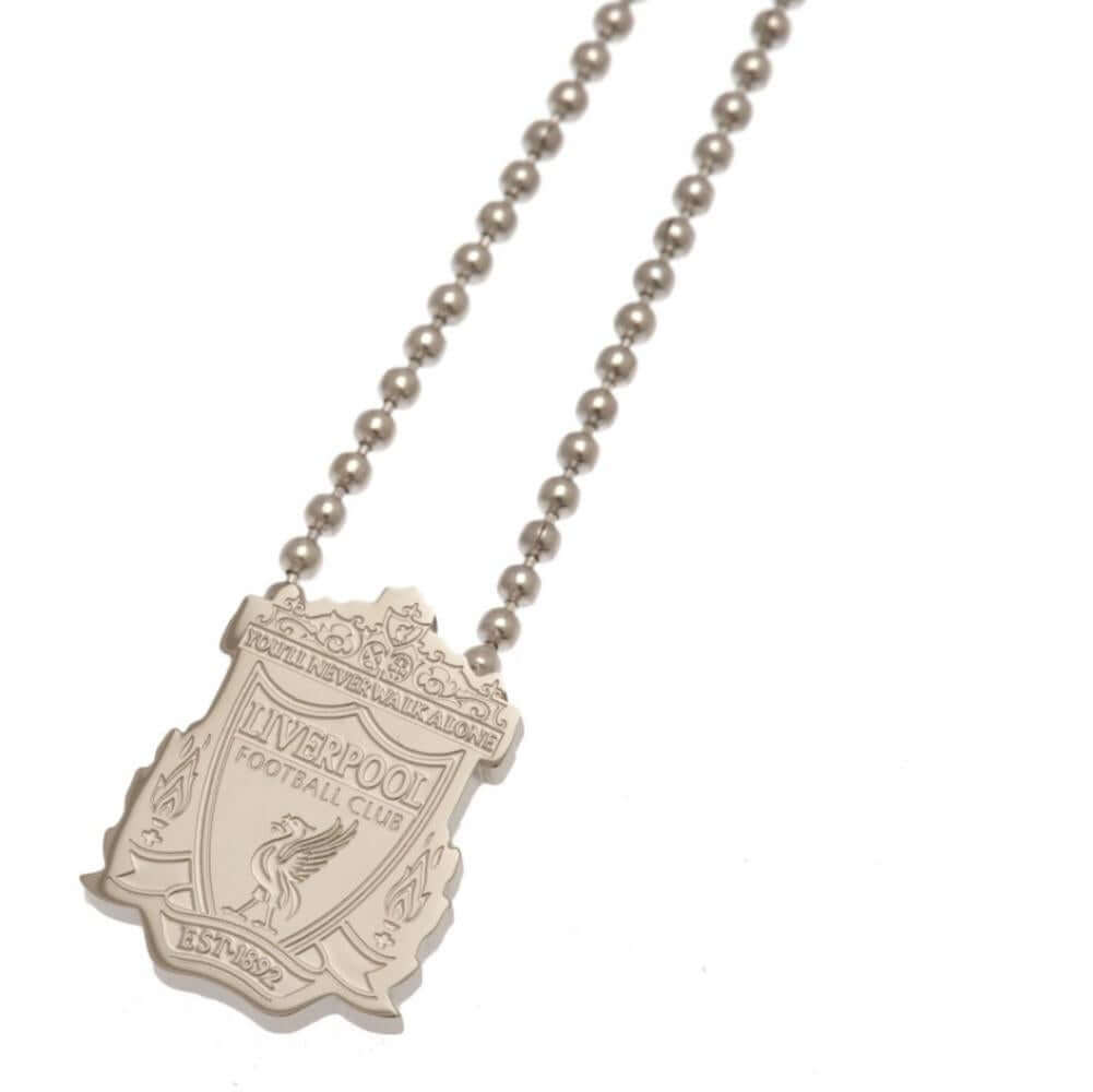 Liverpool FC Stainless Steel Pendant & Chain LKT Sport Stainless steel crest shaped pendant with ball chainChrome finish Liverpool crest with engraved detailOfficial licensed productChain approx 50cm (19in)Pendant approx 20mm x 15mm Pendants