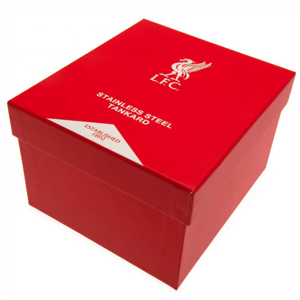 Liverpool FC Stainless Steel Tankard LKT Sport Stainless steel tankard featuring the Liverpool crestFinished in brushed steelOfficial licensed productApprox 400ml (13oz)Approx 13cm tall, 8cm in diameter Beer Glasses