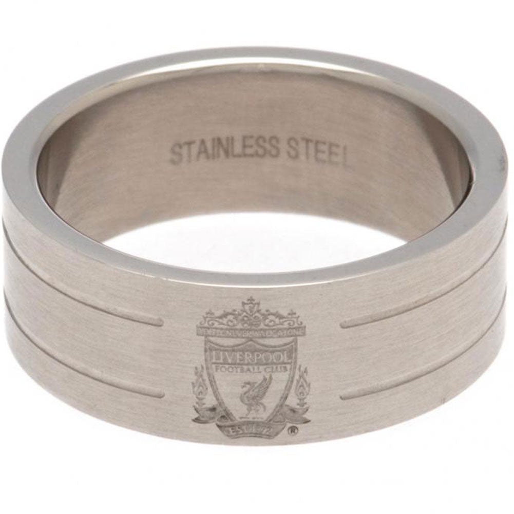 Liverpool FC Stripe Ring Large LKT Sport Football>Premier League>Liverpool FC Rings