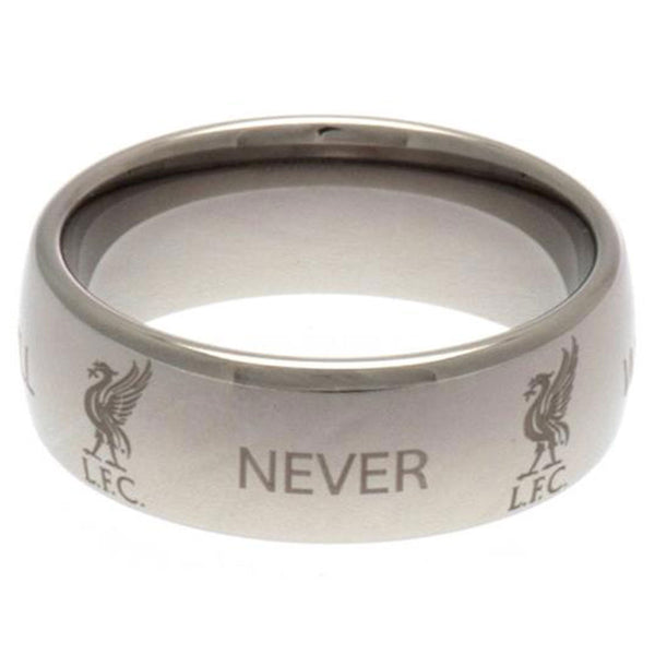 Liverpool FC Super Titanium Ring Large LKT Sport Super titanium ring featuring an engraved Liverpool crestMade from ultra scratch resistant titaniumOfficial licensed productInternal diameter approx 21mmRing size X Rings