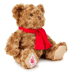 Liverpool FC Supersoft Classic Bear LKT Sport Super soft classic bear in sitting position with beaded eyesWearing a vibrant red scarf with a Liverbird and L.F.C. on the bears paw100% polyesterOfficial licensed productApprox 25cm in sitting position Stuffe
