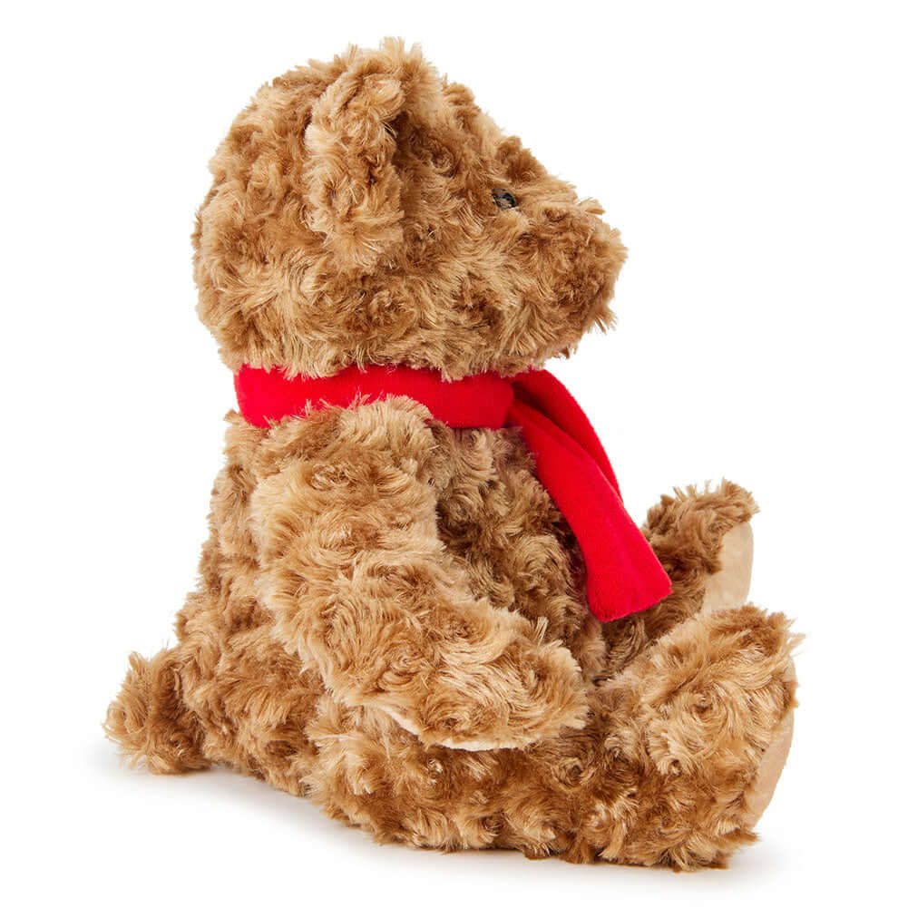 Liverpool FC Supersoft Classic Bear LKT Sport Super soft classic bear in sitting position with beaded eyesWearing a vibrant red scarf with a Liverbird and L.F.C. on the bears paw100% polyesterOfficial licensed productApprox 25cm in sitting position Stuffe