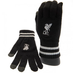 Liverpool FC Touchscreen Knitted Gloves Youths BK LKT Sport Football>Premier League>Liverpool FC Gloves & Mittens