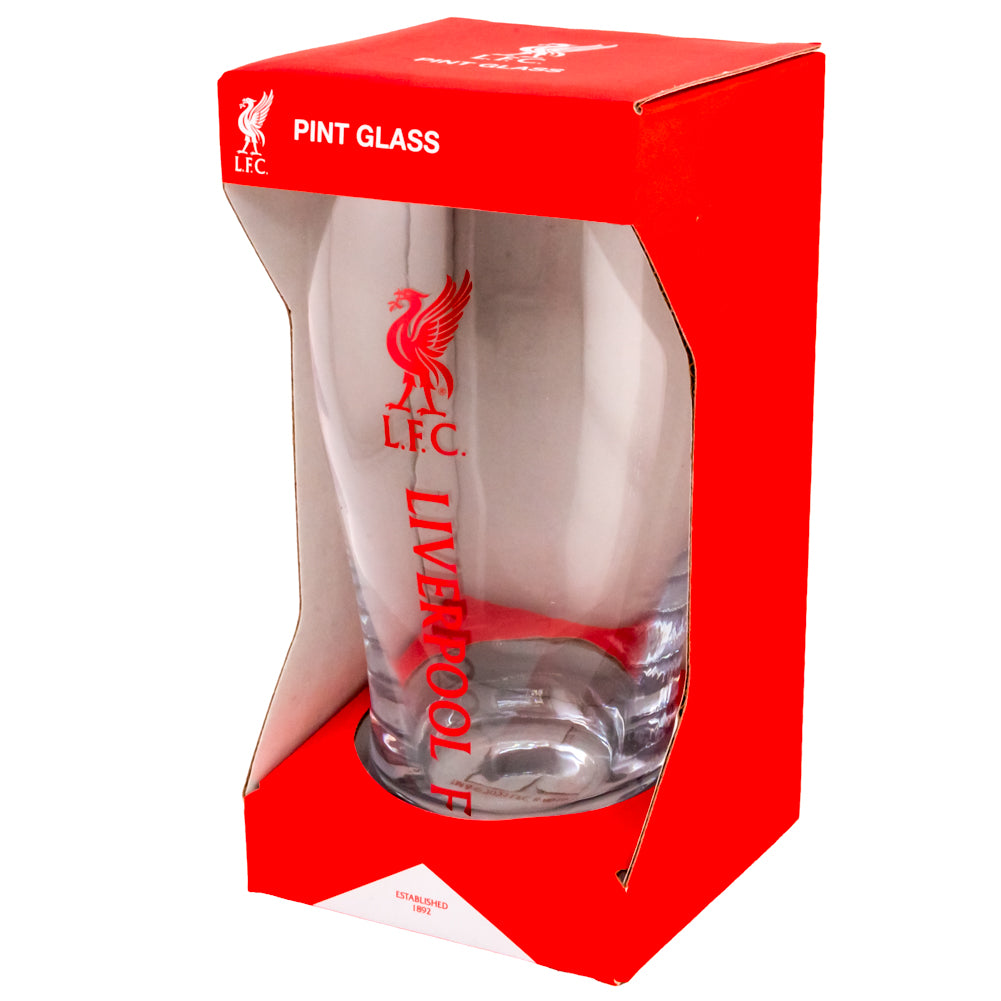 Liverpool FC Tulip Pint Glass LKT Sport Football>Premier League>Liverpool FC Beer Glasses