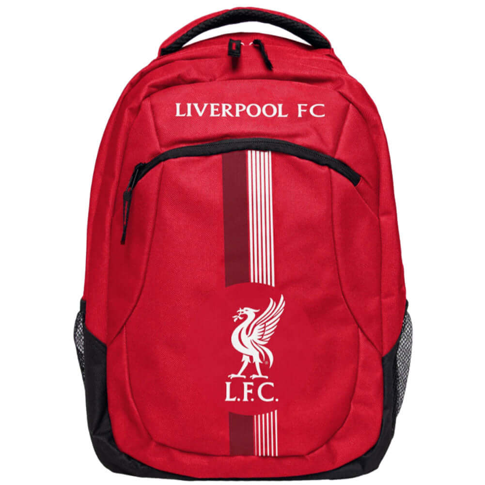 Liverpool FC Ultra Action Backpack LKT Sport Ultra design backpack featuring Liverpool text and full colour club crestMain compartment has a large double zipped opening for easy accessInternal elasticated pouch and front zipped pocket2 mesh side pocketsOf
