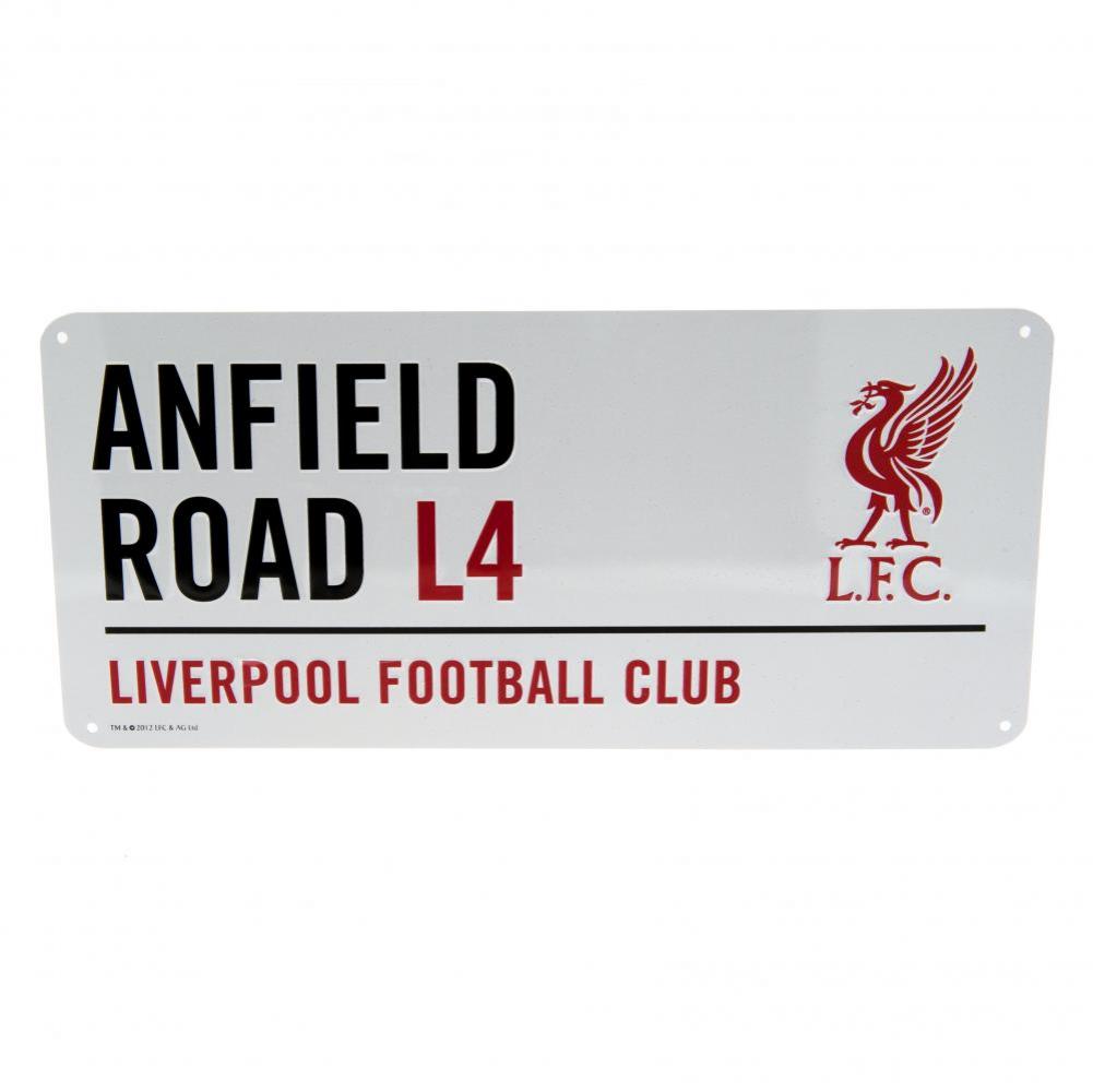 Liverpool FC White Street Sign LKT Sport Football>Premier League>Liverpool FC Novelty Signs
