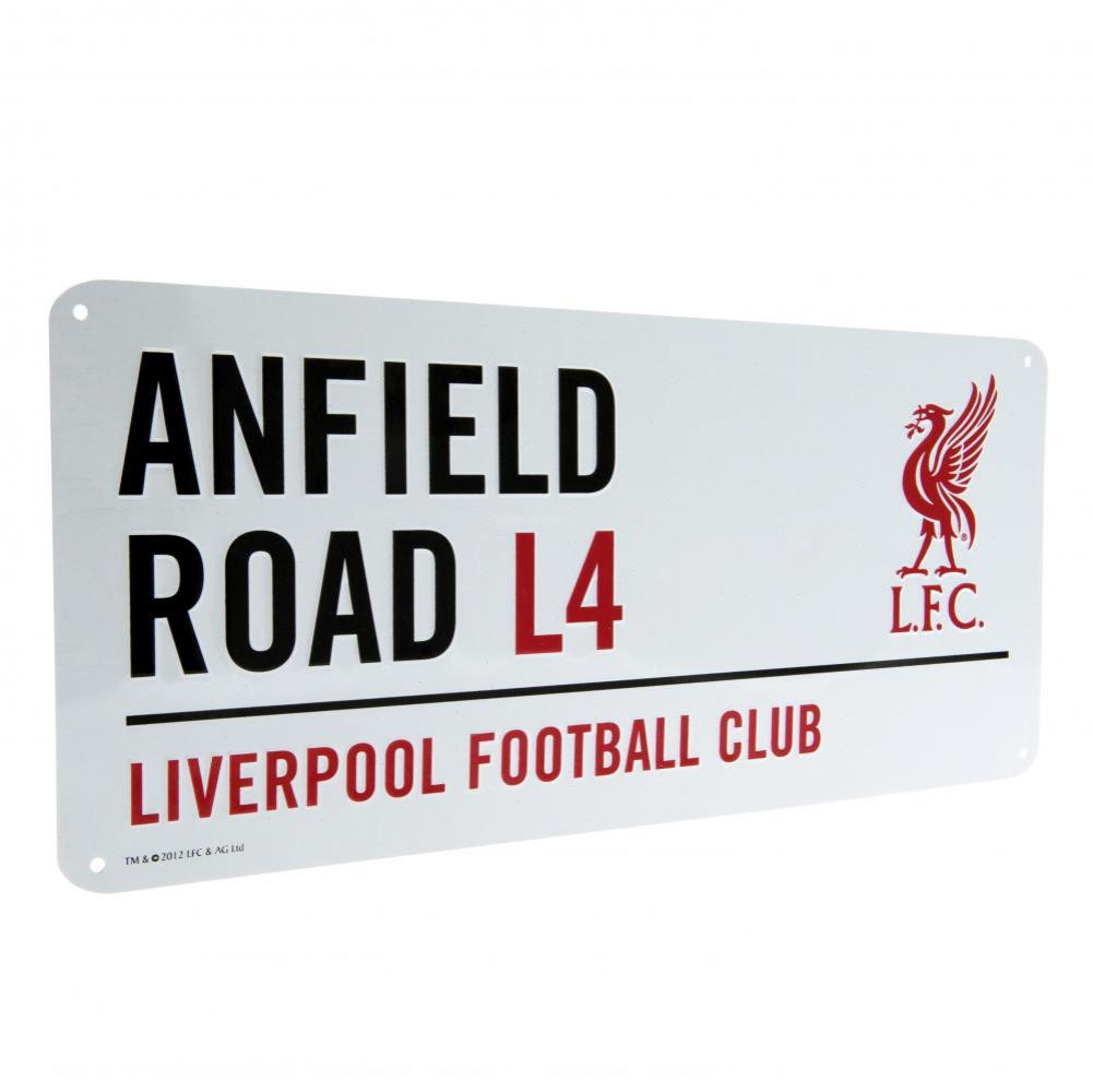 Liverpool FC White Street Sign LKT Sport Football>Premier League>Liverpool FC Novelty Signs