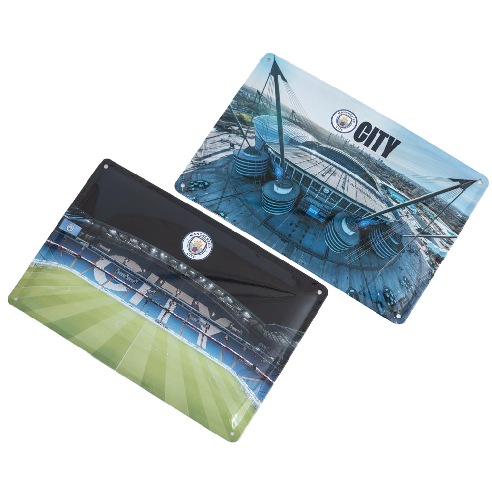 Manchester City FC 2pk Stadium Sign LKT Sport Football>Premier League>Manchester City FC Novelty Signs