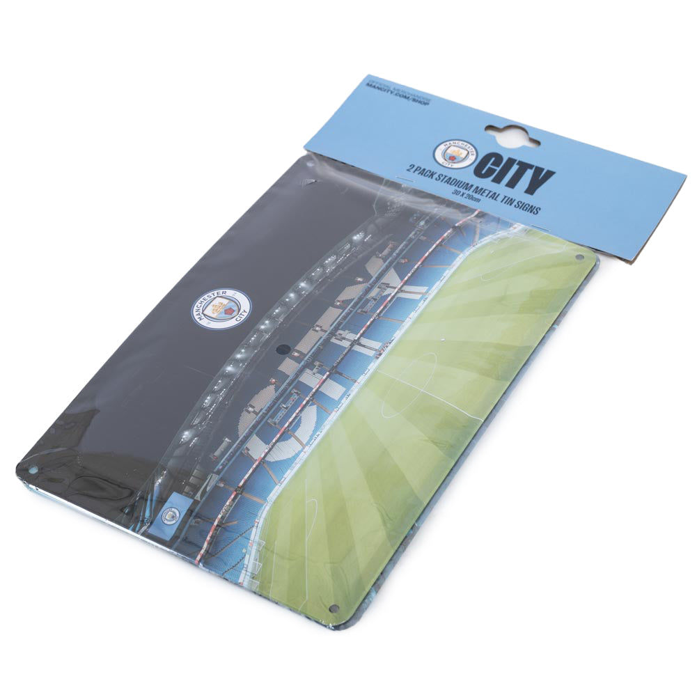 Manchester City FC 2pk Stadium Sign LKT Sport Football>Premier League>Manchester City FC Novelty Signs