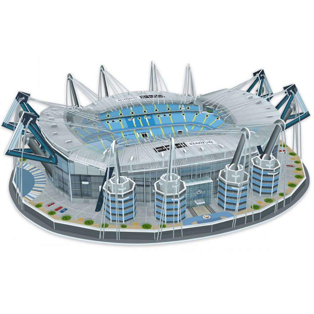 Manchester City FC 3D Stadium Puzzle LKT Sport 3D replica of the Etihad Stadium132pc puzzleSuitable for ages 7+Official licensed productApprox 44cm x 39cm x 9cm Puzzles Main image