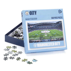 Manchester City FC 500pc Puzzle LKT Sport Classic 500pc jigsaw puzzleMakes up a picture of Etihad StadiumSuitable for ages 3+Official licensed productApprox 48cm x 34cm Jigsaw Puzzles