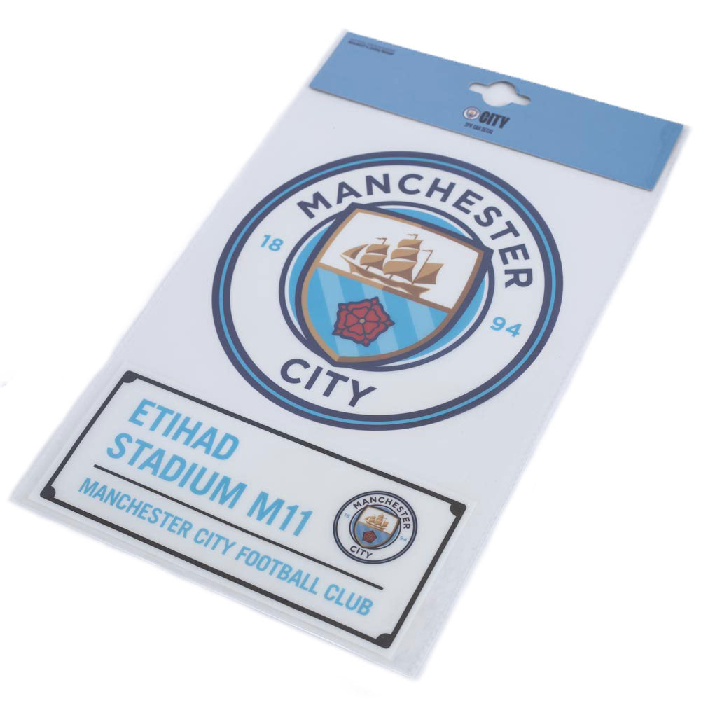 Manchester City FC A4 Car Decal LKT Sport Football>Premier League>Manchester City FC Vehicle Decals