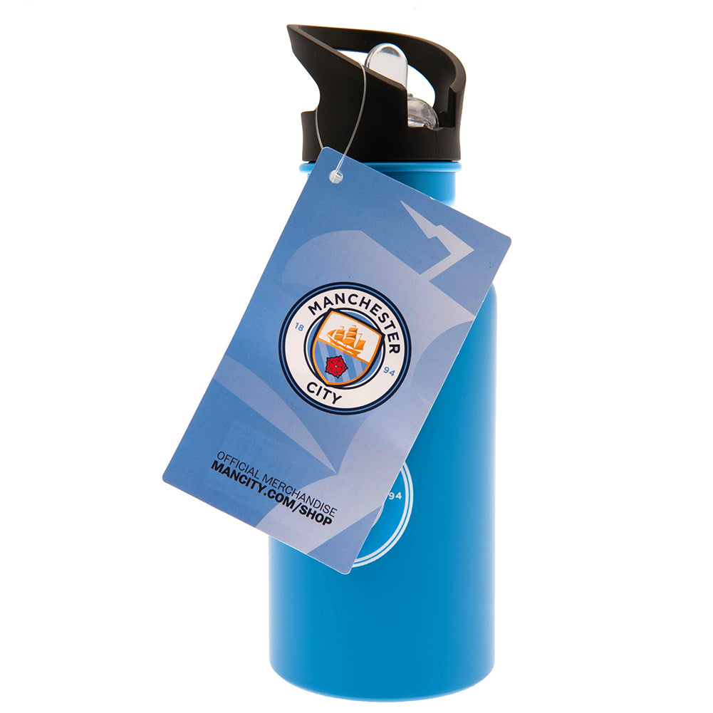 Manchester City FC Aluminium Drinks Bottle De Bruyne LKT Sport Football>Premier League>Manchester City FC Water Bottles