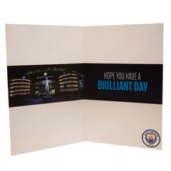 Manchester City FC Birthday Card With Stickers LKT Sport Football>Premier League>Manchester City FC Greeting Cards
