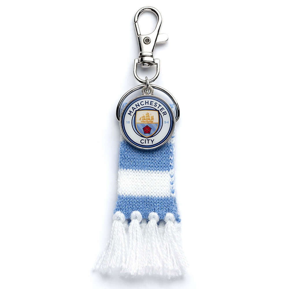 Manchester City FC Blue Bar Scarf Bag Charm LKT Sport Football>Premier League>Manchester City FC Keychains