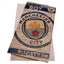 Manchester City FC Boy Birthday Card LKT Sport Colourful gloss finish birthday card and badgeFeaturing a large City crest on a brick design backgroundMessage inside reads 'Have an amazing Birthday Day'Official licensed productApprox 23cm x 12cm Greeting C