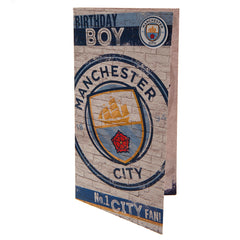 Manchester City FC Boy Birthday Card LKT Sport Football>Premier League>Manchester City FC Greeting Cards
