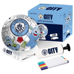 Manchester City FC 'Colour In' Mini Football Set LKT Sport Football>Premier League>Manchester City FC American Football Toys