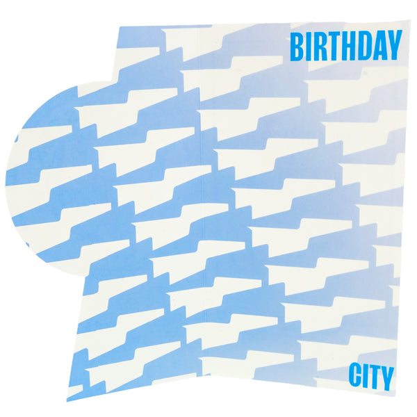 Manchester City FC Crest Birthday Card LKT Sport Colourful gloss finish fold out birthday cardFeaturing a large City crest on the front with Happy Birthday at the topMessage on reverse reads 'Have a Great Day!'Official licensed productApprox 22cm x 12cm G