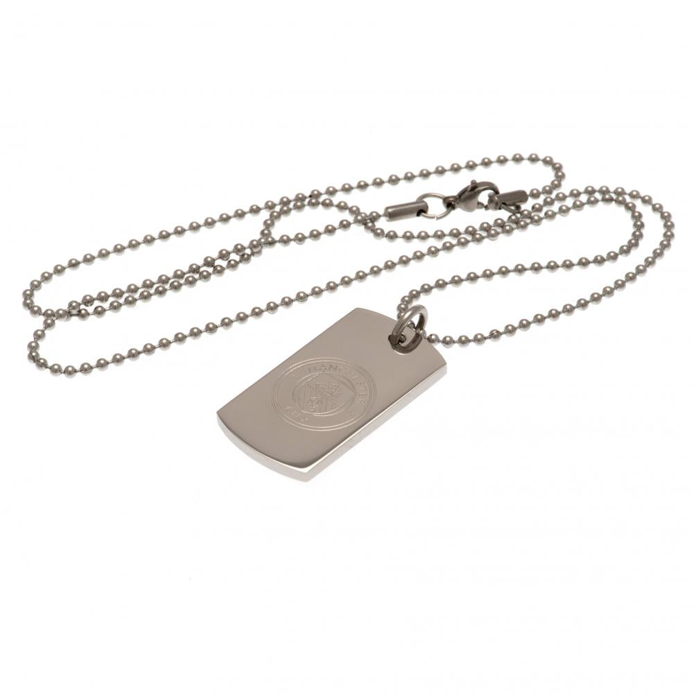Manchester City FC Engraved Dog Tag & Chain LKT Sport Football>Premier League>Manchester City FC Necklaces