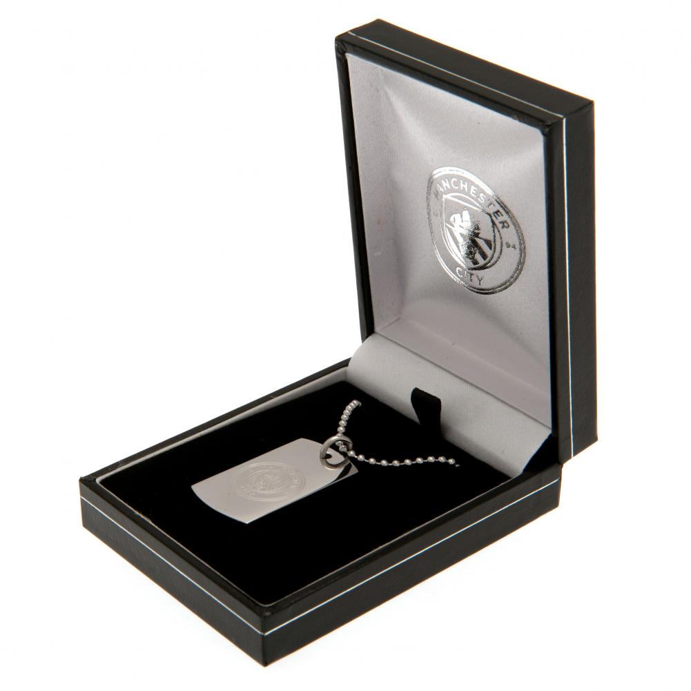 Manchester City FC Engraved Dog Tag & Chain LKT Sport Football>Premier League>Manchester City FC Necklaces