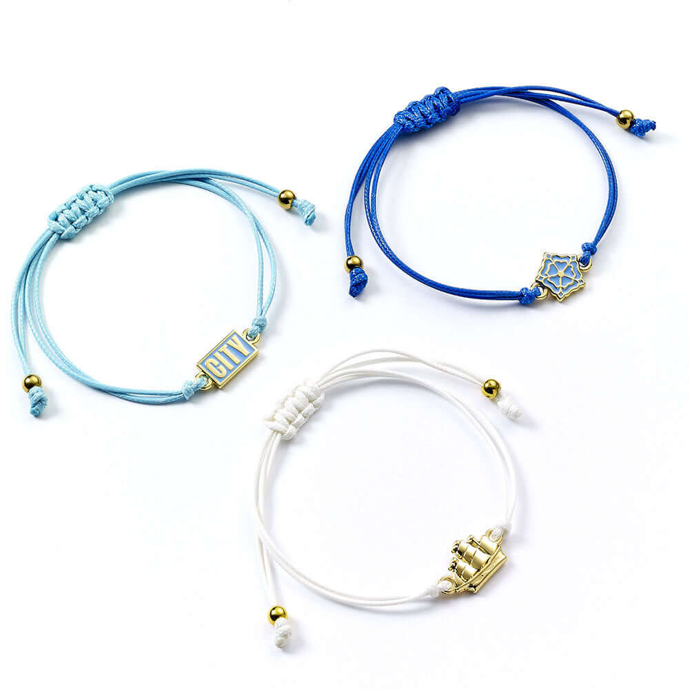 Manchester City FC Friendship Bracelet Set LKT Sport Football>Premier League>Manchester City FC Bracelets