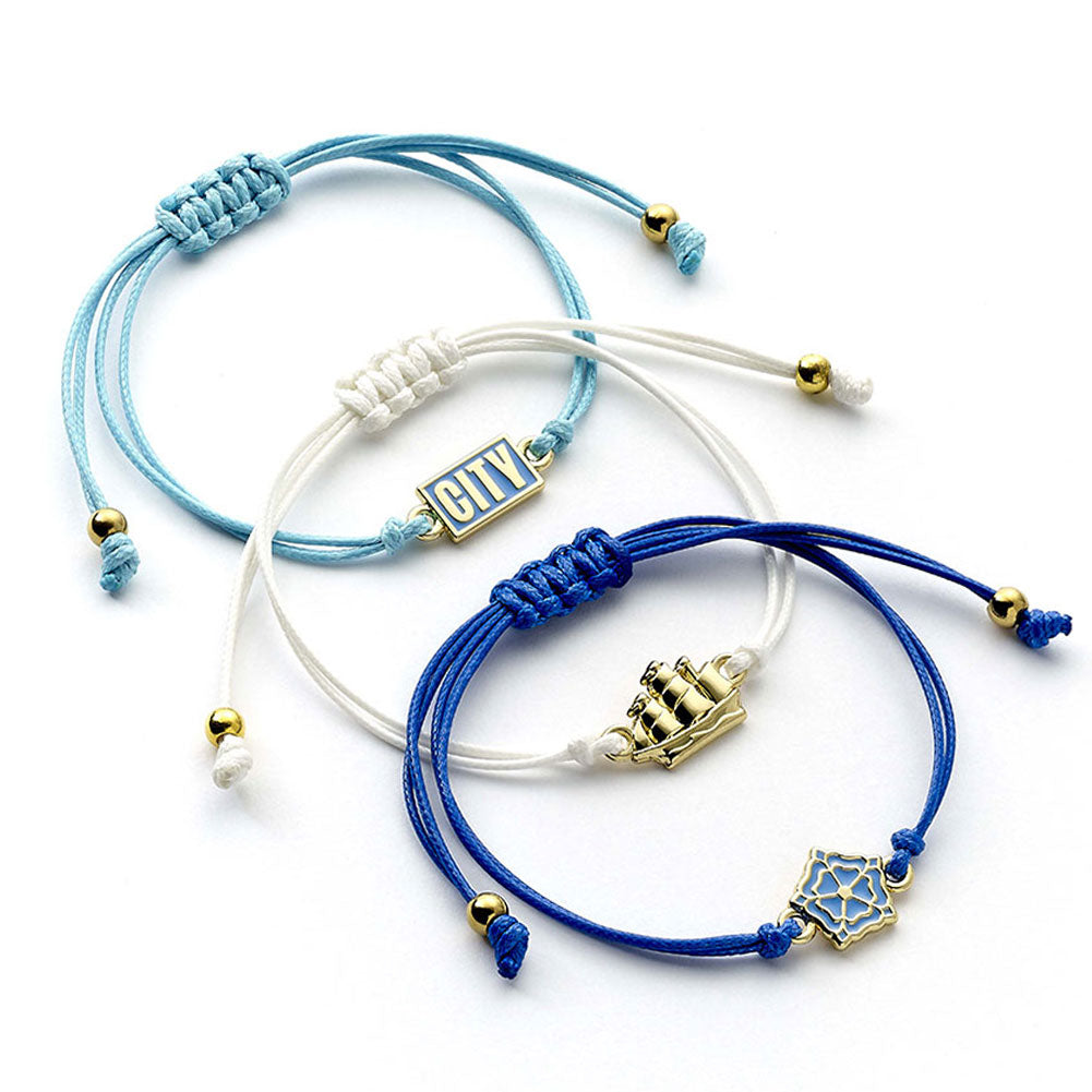 Manchester City FC Friendship Bracelet Set LKT Sport Football>Premier League>Manchester City FC Bracelets