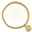 Manchester City FC Gold Finish Bead Bracelet LKT Sport Hypo-allergenic elasticated gold finish ball bead braceletFeaturing a City charmOfficial licensed productSuitable for ages 14+Charm approx 12mm x 12mm Bracelets