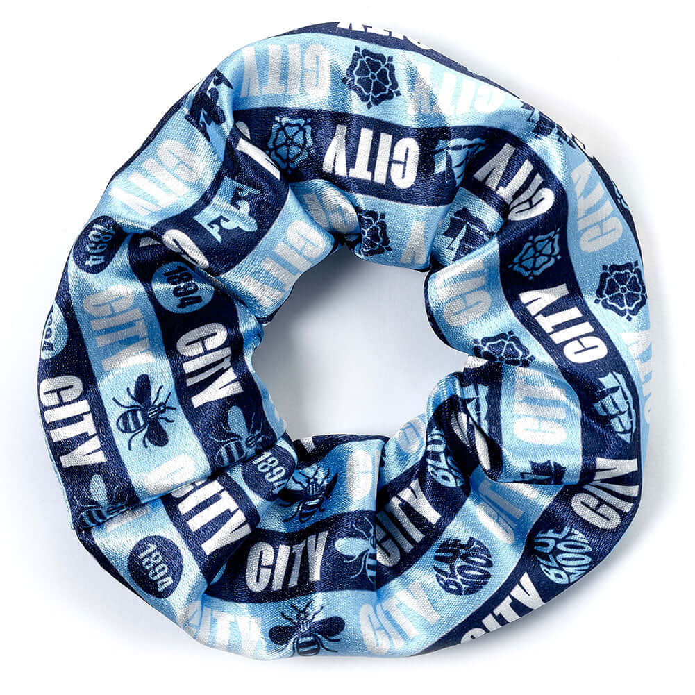 Manchester City FC Hair Scrunchie LKT Sport Football>Premier League>Manchester City FC Ponytail Holders